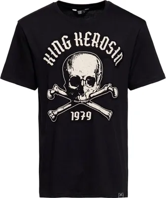 Zdjęcie produktu dla KING KEROSIN Classic T-Shirt Frontprint 1979 Schwarz M