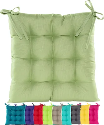 Produktbild von JACK Outdoor Stuhlkissen 38x38cm Lounge Kissen Auflage Wasserfest Sitzkissen Garten Lotus Effekt, Farbe:Mint
