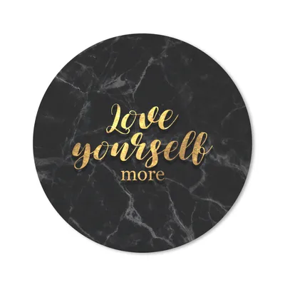 Produktbild von MuchoWow® Mauspad Mousepad Zitate - Liebe - Gold - Marmor 30x30 cm - Mousepads - Maus Mat - Pad - Mausunterlage - Tischunterlage - Schreibtischmatten