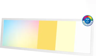 Produktbild von 120x30-RGB+CCT LED Panel Deckenleuchte Farbig Farbwechsler dimmbar mit Fernbedienung