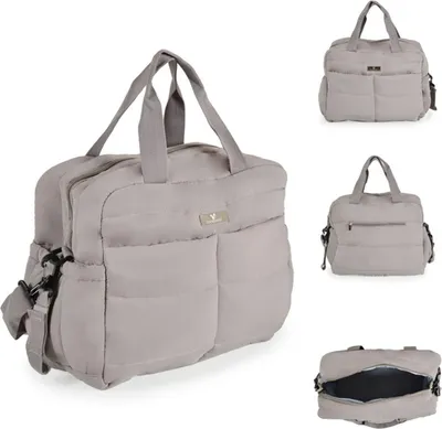 Produktbild von Cangaroo Wickeltasche Solana Clips Wickelunterlage Seitentaschen Isoliertasche grau