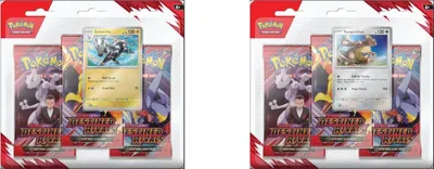 Obrázek produktu pro Pokémon - TCG Scarlet And Violet Destined Rivals 3-Pack Blister Jeden náhodný výběr ze sortimentu