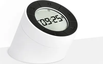 Produktbild von Wecker digital mit Nachtlichtfunktion 8x8x9,4cm weiß