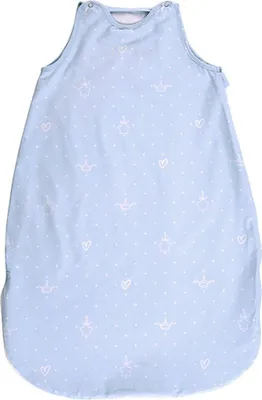 Produktbild von Lorelli Baby Winterschlafsack 85 cm 100% Baumwolle, 2,5 TOG, Mae 80 x 45 x 3 cm blau Sterne