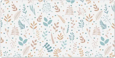 Produktbild von Laptop Schreibtischmatte - 120x60 cm - Mauspad - Tischunterlage - Kleine Blätter