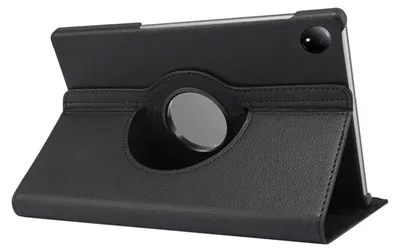 Produktbild von Für Xiaomi Redmi Pad SE 8.7 Schwarz 360 Grad Rotation Kunstleder Tablet Tasche