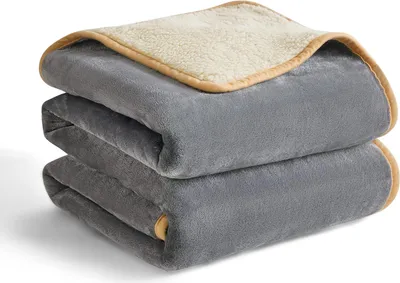 Produktbild von wasserdichte Hundedecke Grosse Hunde - 100x80cm Outdoor Hundedecke waschbar, Hunde Decke Sofaschutz aus Sherpa Fleece, Katzendecke flauschig und weich, Grau