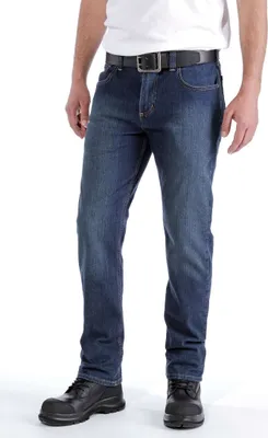 Produktbild von Carhartt® 2-Wege-Stretch-Jeanshose Für Herren Mit Geradem Schnitt 102804, Farbe:light blue chambray, Größe:W34/L32