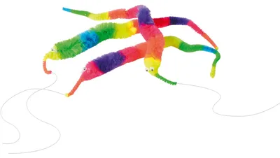 Produktbild von Eduplay magischer Wurm Spielzeug Set - 12 Stück buntes Spielzeug