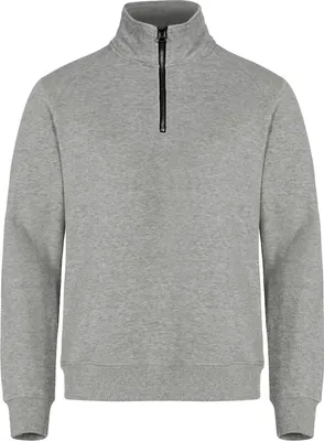 Produktbild von Langarmshirt Classic Half Zip mit versteckter Reißverschlusstasche und Kopfhörerlösung