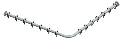 Produktbild von KEUCO 14939171000 Brausevorhangstangen-Set Plan 14939,