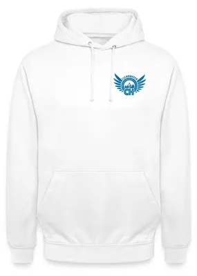 Produktbild von Spreadshirt Woodwalkers Film Clearwater High Logo Brustprint Uni Hoodie, L, Weiß