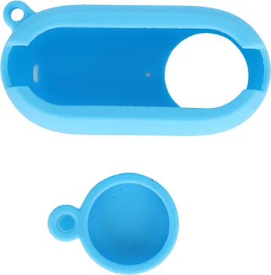Zdjęcie produktu dla Silikonowe etui do kamery sportowej, antywstrząsowe, lekkie, miękkie etui ochronne z obiektywem do Insta360 GO3, niebieskie