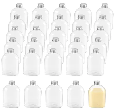 Productafbeelding van Doorzichtige Plastic Sapflessen 200 ml - 30 Stuks
