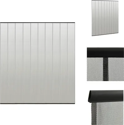 Produktbild von vidaXL Insektenschutz für Türen 10-tlg. Netzvorhang Schwarz 240x240 cm -  Fliegengitter