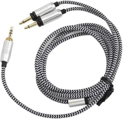 Image de Câble audio 3,5 mm pour casque - Câble de rechange pour Focal Elegia - Câble en matériau transparent - Compatible avec les casques Stellia, Elear, Clear et Radiance