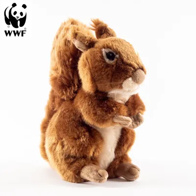Produktbild von Plüschtier Eichhörnchen (15cm, sitzend) lebensecht Kuscheltier Stofftier
