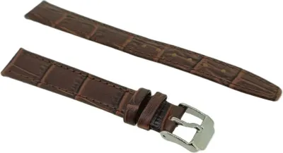 Produktbild von Jacques Lemans | Uhrenarmband 14mm Leder Krokooptik braun | 1-1778