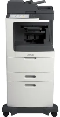 Produktbild von Lexmark MX812dxme, Laser, Monodruck, 1200 x 1200 DPI, A4, Direktdruck, Schwarz, Grau