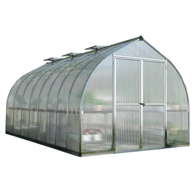 A greenhouse on a white background.