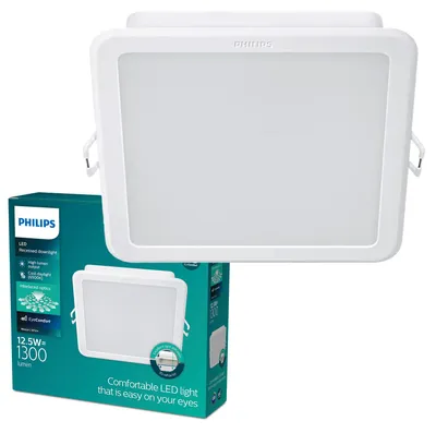Zdjęcie produktu dla Philips Funkcjonalność Downlight, Oświetlenie miejscowe wpuszczane, 1 szt., LED, 12,5 W, 6500 K, Biały
