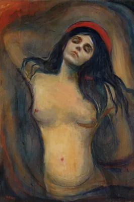Produktbild von Edvard Munch Kunstdruck Bild - Madonna, 1894-1895 (180 x 120 cm)