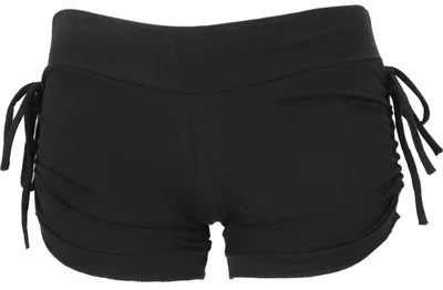 Zdjęcie produktu dla Goa Pantys, Psytrance Hotpants, Bikini Shorts – czarne, damskie, Elasthan, bawełna, rozmiar: S