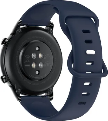 Image de Avizar, bracelet en silicone souple pour montre Honor Magic Watch 2 42 mm, couleur bleu nuit
