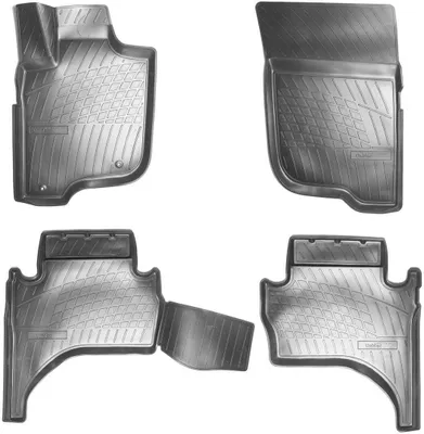 Immagine prodotto di tappetini in gomma 3D per MITSUBISHI L200 | dall'anno di modello 2015> | perfetta vestibilità con bordo