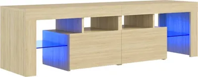 Produktbild von TV-Schrank mit LED-Beleuchtung Sonoma-Eiche 140x36,5x40 cm