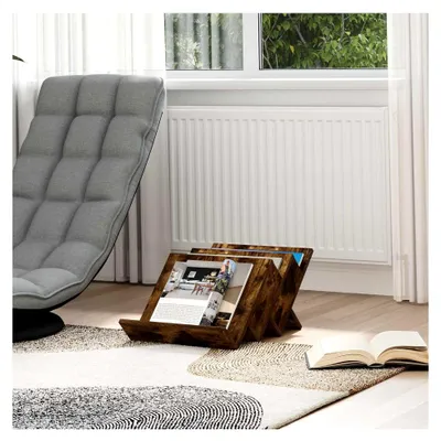 Produktbild von Magazinregal aus Geräucherter Eiche 53 x 40 x 28,5 cm Holzwerkstoff