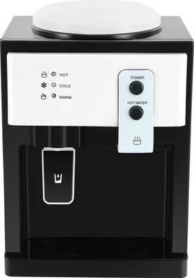 Obrázek produktu pro Výdejník a chladič vody - HS-09 stolní - horký a studený - 550W ohřev - 75W chlazení - odnímatelný design - PP a nerezová ocel 304 - bílý