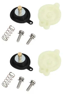 Image de Kit de réparation pour carburateur 2 pièces 3LD 14958 00 00 : couvercle de membrane et soupape de coupure d'air pour Road Star Silverado 1600 et 1700