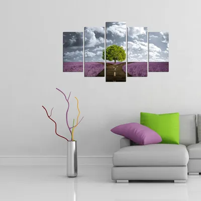 Immagine prodotto di Wallity, 5MX-72, quadro su tela, multicolore, 100% MDF, 20 x 60 cm