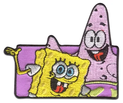 Obrázek produktu pro Comercial Mercera SpongeBob SquarePants © and Patrick embroidered - patch, nažehlovačka, nažehlovací obrázek, nášivka, záplaty, k nažehlení, velikost: 7 x 6,1 cm