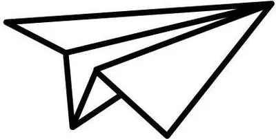 Produktbild von Holz Stempel - Origami-Flugzeug