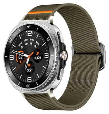 Obrázok produktu pre Elastický nylonový športový remienok pre Samsung Galaxy Watch 8 / 8 Classic s posuvným zapínaním zelený