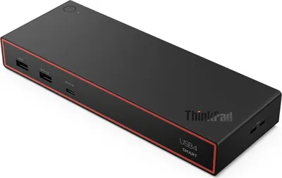 Image de Lenovo ThinkPad USB4 Smart Dock 5500 avec adaptateur 135W, Kabel, USB4, 100 W, 1000 Mbit/s, Černá, Eclipse Black