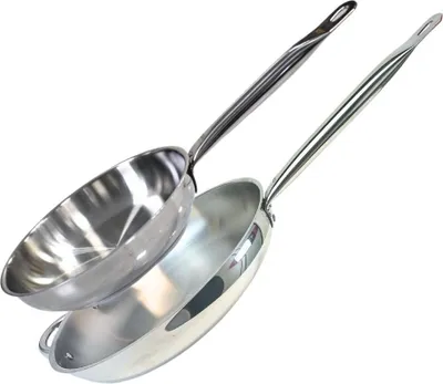 Image de Lot de 2 poêles inox de 28 cm et 32 cm Elo Profi Therm