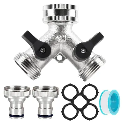 Produktbild von 2 Wege verteiler Wasser 3/4 Zoll,wasseranschluss verteiler