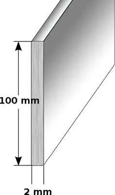 Produktbild von Fußleiste / Sockelleiste (TYP i 100) aus Aluminium, Höhe: 100 mm, Farbe: Edelstahloptik, Materialstärke: 2,0 mm, Befestigungsart: gebohrt