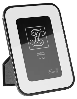 Produktbild von FINK Bilderrahmen MIKO 10x15 cm - Fotorahmen aus Stahl pulverbeschichtet, Glas, schwarz, zum Stellen und Hängen