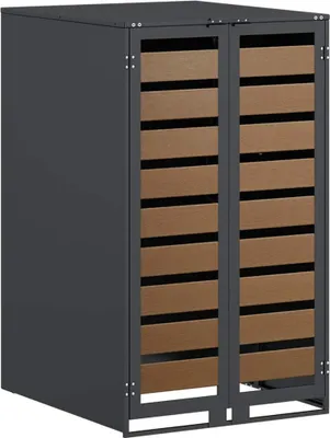 Immagine prodotto di vidaXL Contenitore per rifiuti con coperchio sollevabile a gas per contenitore da 240L Antracite