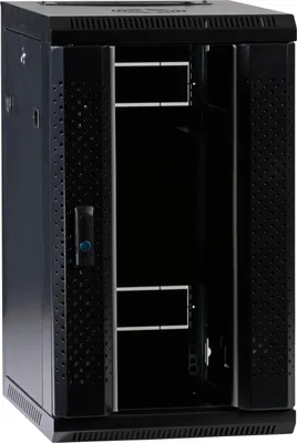 Produktbild von ProfiPatch Netzwerkschrank Wandgehäuse 10 Zoll 12HE PREMIUM montiert Tiefe 300mm schwarz