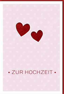 Produktbild von Hochzeit  - Glückwunschkarte im Format 11,5 x 17 cm mit Umschlag