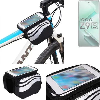 Produktbild von K-S-Trade Rahmentasche Fahrrad-Halterung kompatibel mit Vivo iQOO Z9s Rahmenhalterung Fahrrad Handyhalterung Fahrradtasche Handy Smartphone Halterung