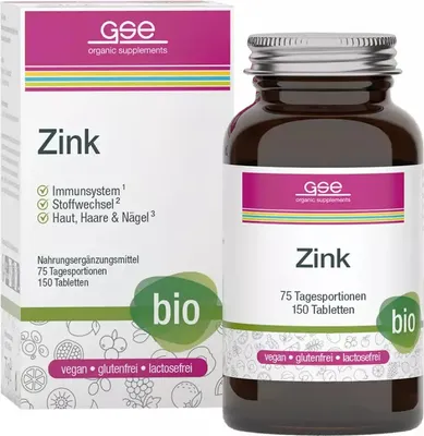 Produktbild von GSE - Zink Compact (Bio) - 150 Tabletten