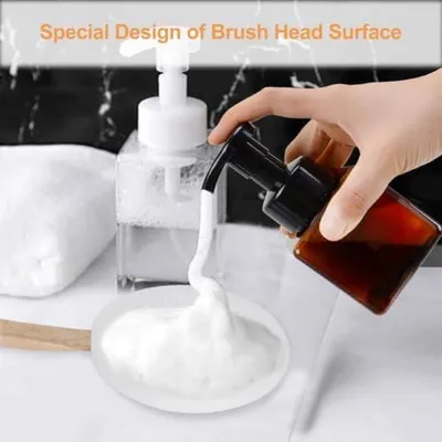 Produktbild von Rücken-Eincremehilfe, 7-teiliges Set mit langem Stiel und 4 austauschbaren Pads, Rückencreme-Applikator und Körperwaschbürste für Dusche und Bad (Weiß)