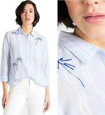 Produktbild von Lee One Pocket Shirt Frauenhemd Sky Blue L45Timnr 112110555