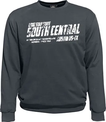 Produktbild von Übergrößen Sweatshirt AHORN SPORTSWEAR Lone Star weiß Iron Grey 4XL